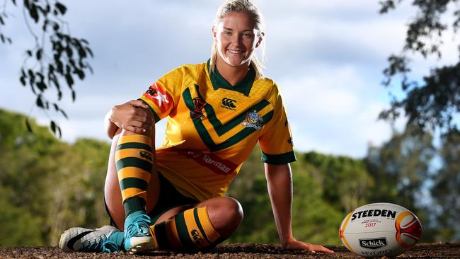 Meg Ward’s talents could have seen her in another green and gold shirt. Photo: Adam Head