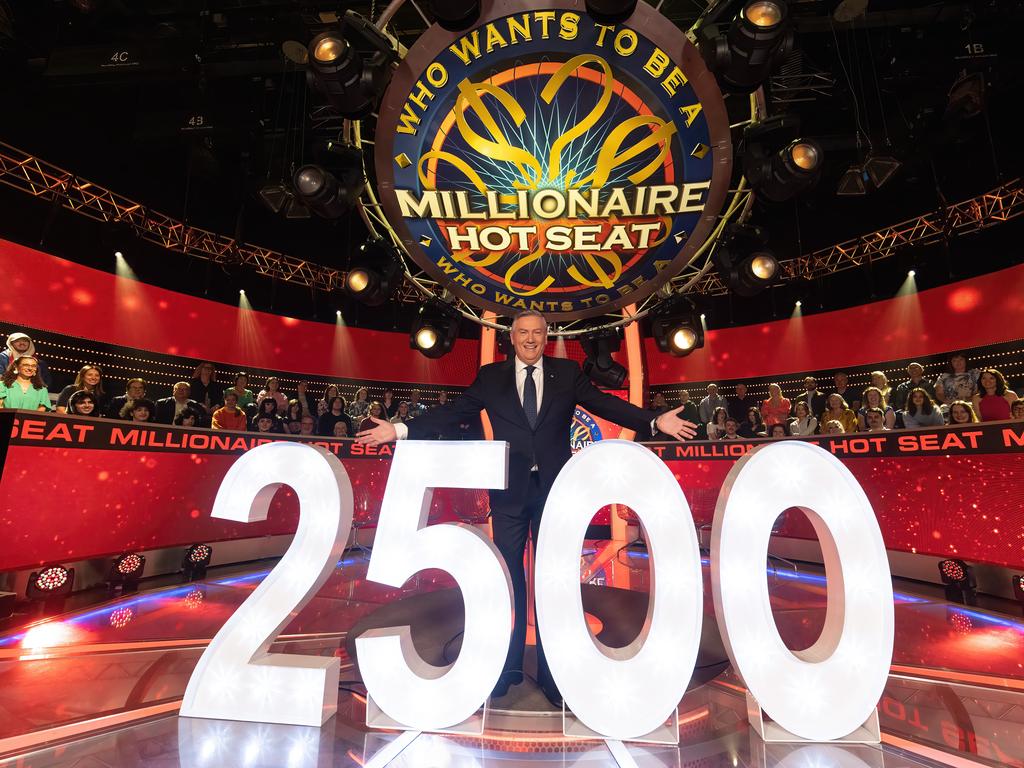 Eddie McGuire recently celebrated 2500 episodes of Millionaire Hot Seat.