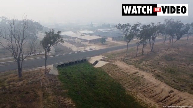 Bushfire inundates Chinchilla in thick smoke