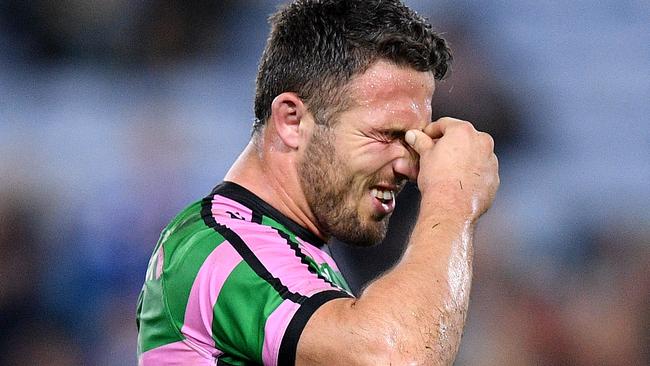 The loss to the Bulldogs put serious doubts over Souths’ chances. Photo: AAP Image/Dan Himbrechts