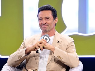 NEW YORK, NEW YORK - MAY 02: Hugh Jackman speaks onstage during Global Citizen NOW 2024 at Spring Studios on May 02, 2024 in New York City.  (Photo by Noam Galai/Getty Images)