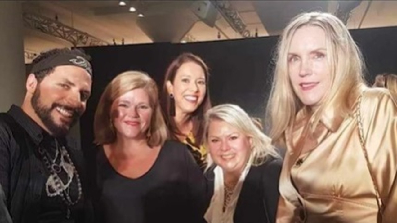 Cathy Condon (right) pictured with fellow designers at the New York Fashion week after party. Source: @wildmarygold Instagram