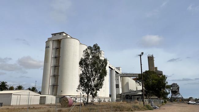 The jetty is located behind the Viterra grain silos located along Pirie's foreshore. Picture: Isaac Selby