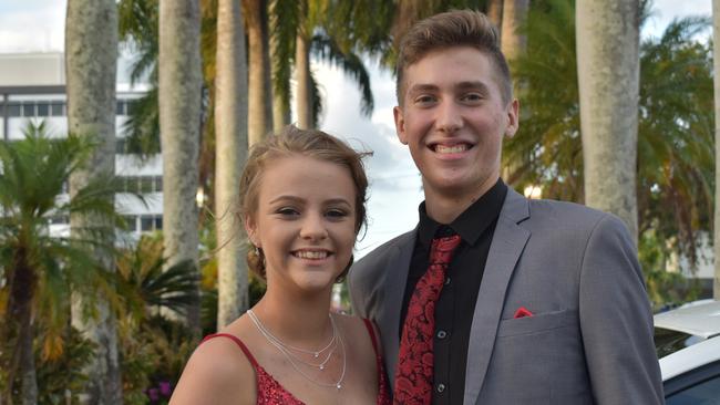 Chloe Price and Lachlan Inkson at the Mackay State High School formal at the MECC, on Wednesday November 18. Picture: Zizi Averill