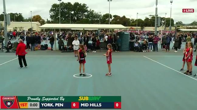 REPLAY: SA Country Netball Championships - Yorke Peninsula vs Mid Hills (U11's) - Court 6