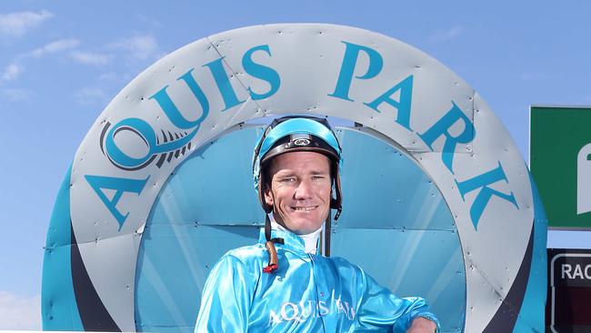 Dan Griffin has won the 2018-19 Gold Coast jockeys premiership. He is pictured at Aquis Park.Photo by Richard Gosling