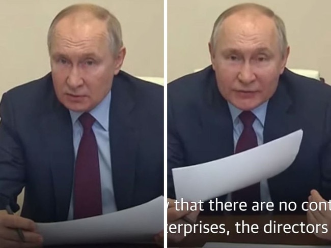 Vladimir Putin publicly berates deputy PM during video meeting