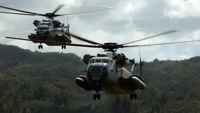 Teams in Sikorsky CH-53 helicopters spied on Islamic State jihadis.