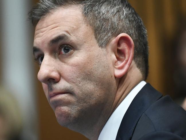 CANBERRA, Australia, NewsWire Photos. June 17, 2024: Federal Treasurer Jim Chalmers joins Prime Minister Albanese and Chinese Premier Li Qiang for a during a signing ceremony at Parliament House in Canberra. Picture: NewsWire / Martin Ollman