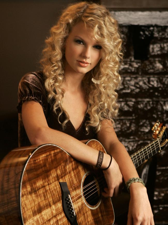 Taylor Swift in Nashville in 2006, aged 16. Picture: Mark Humphrey