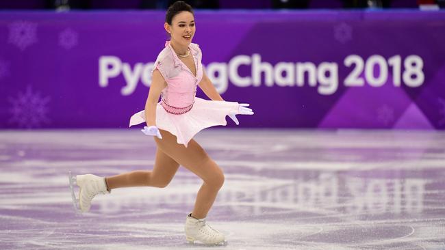 Kailani Craine competes in the women's single skating short program. Pic: AFP