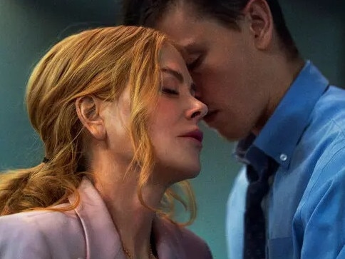 Harris Dickinson and Nicole Kidman in 