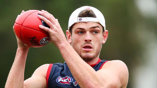 It has been four weeks since Angus Brayshaw scored 100 SuperCoach points. Picture: Michael Dodge/Getty Images. 