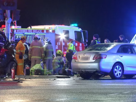 Three 16-year-old boys have been taken to hospital — two with critical injuries, following a crash in Tarneit on Saturday night.
