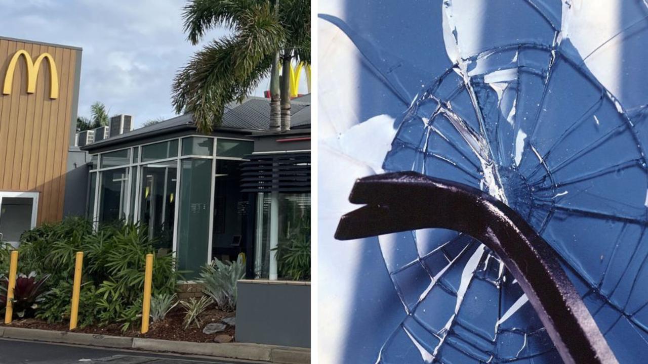 Gympie’s Brenden Zane Doherty, 31, has been man accused of destroying parts of Gympie’s McDonalds store at the Bruce Hwy on the night of Wednesday April 26, 2023.