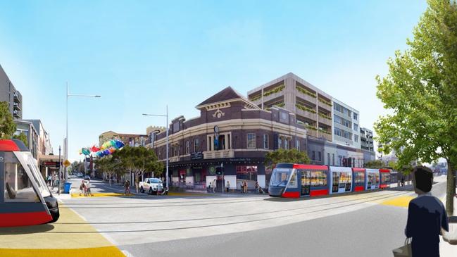 The proposed line would extend to Leichhardt, pictured here at the Norton St / Parramatta Rd intersection.