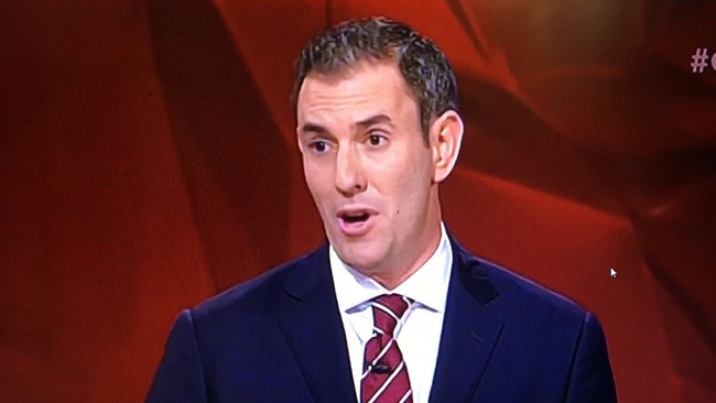 Queensland right wing MP Jim Chalmers was being urged on Wednesday night by his faction to step up and run against Anthony Albanese. Picture: ABC/Q&A