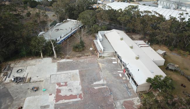 The derelict site from above. Picture: @switchy3/Mitchell Hubbard