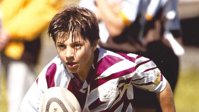 James Tedesco playing juniors for the Camden Rams.