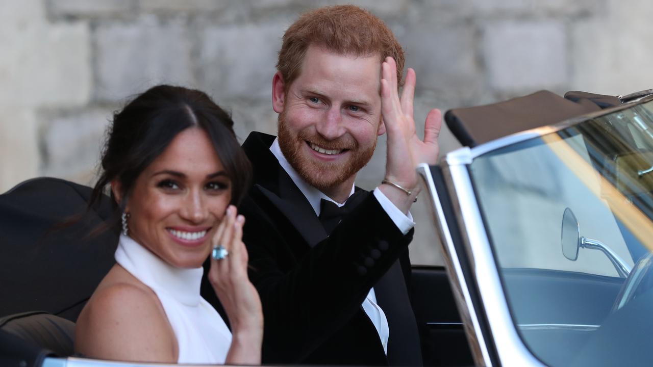 The couple had 600 people attend their wedding and 200 evening guests. Picture: Steve Parsons/WPA Pool/Getty Images