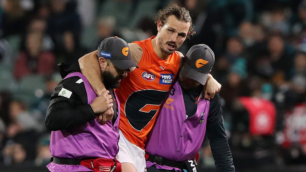 Phil Davis will miss the rest of the season with a hamstring injury. Picture: AFL Photos/Getty Images