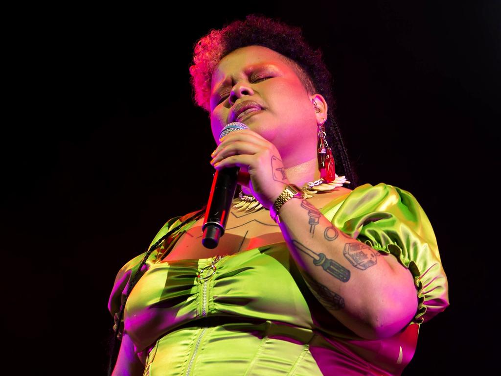 Neo soul singer Kaiit performing at WOMADelaide 2021. Picture: Rob Sferco