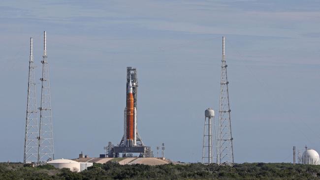 Artemis I on the launch pad at the Kennedy Space Center, in Cape Canaveral, Florida. Picture: Gregg Newton/AFP