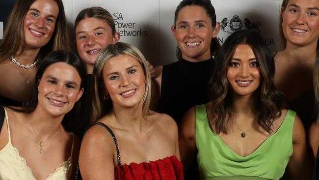 The red carpet ceremony during the SANFLW Best and Fairest awards at the Adelaide Oval, Monday, June 24, 2024. (SANFL Image/David Mariuz)