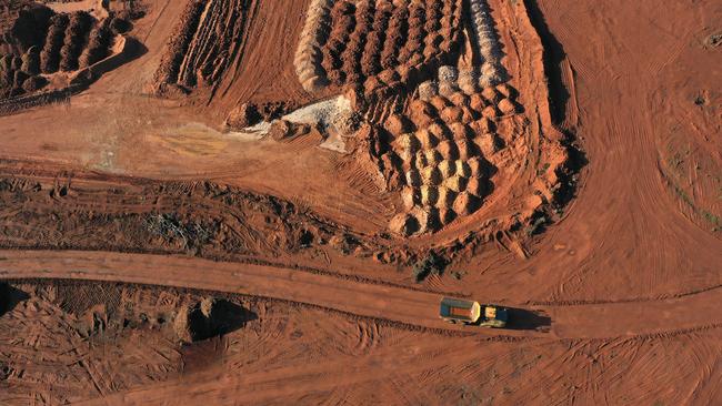 Lynas Rare Earths Ltd processing plant at Kalgoorlie, WA. Processing critical minerals here is a must to avoid becoming a quarry again, rather than a renewable energy superpower. Picture: Bloomberg/Getty Images