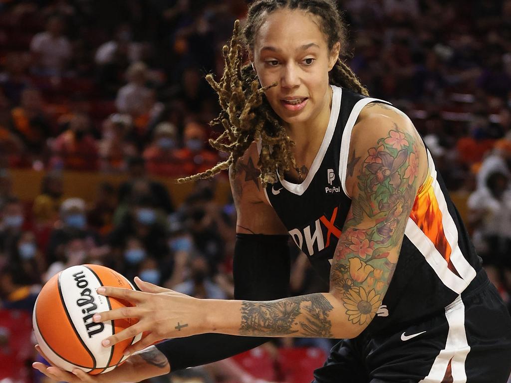 Brittney Griner plays for the Phoenix Mercury in the WNBA. Picture: AFP