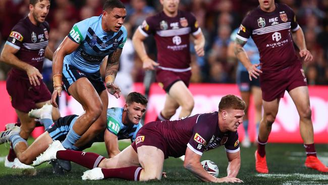 Napa will play his seventh Origin game in Perth. Picture: Cameron Spencer