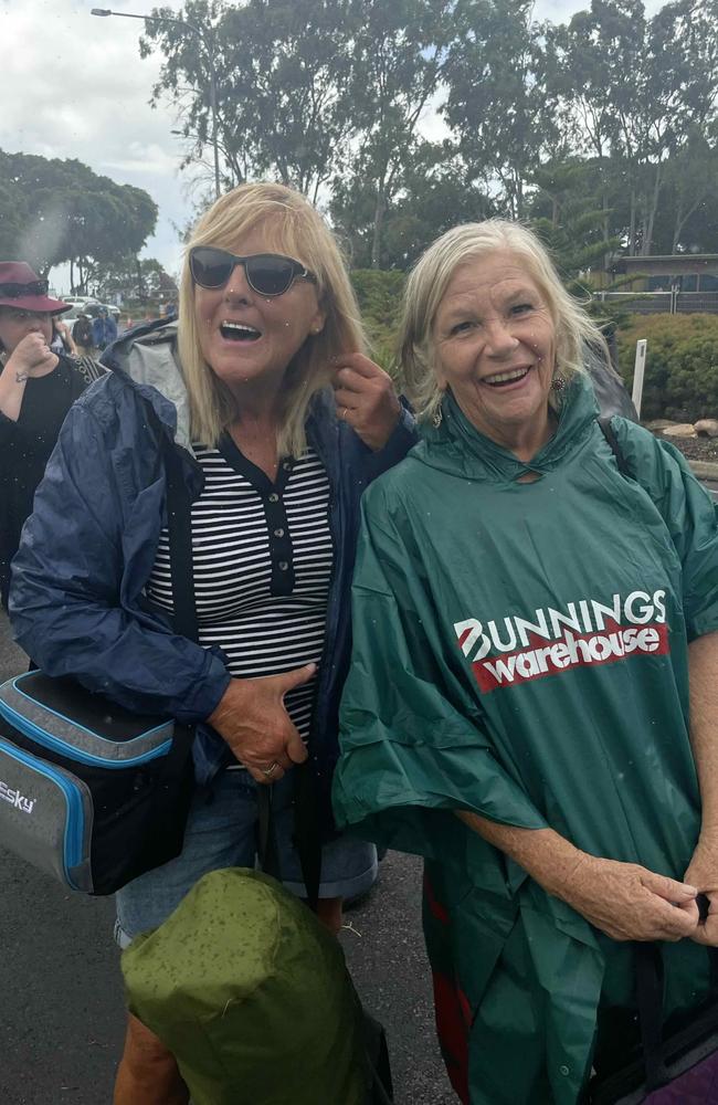 Anne Donovan and Margot Beaton at the SummerSalt festival at Seafront Oval, Pialba on March 9, 2024. Credit: Adam Miller