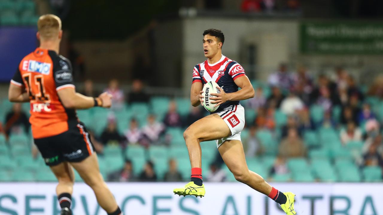 Joseph-Aukuso Suaalii has inked a massive deal with Rugby Australia – but is he the answer? Picture: NRL Photos