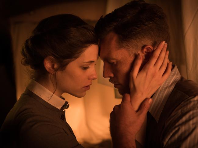 A new take on an old story ... Jessica de Gouw and Sam Worthington in Deadline Gallipoli. Photo by Matt Nettheim