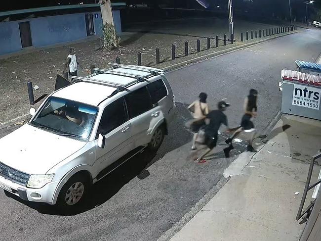 A stolen car used to ram raid Moil Supermarket has done thousands of dollars of damage at the suburban Darwin shop.