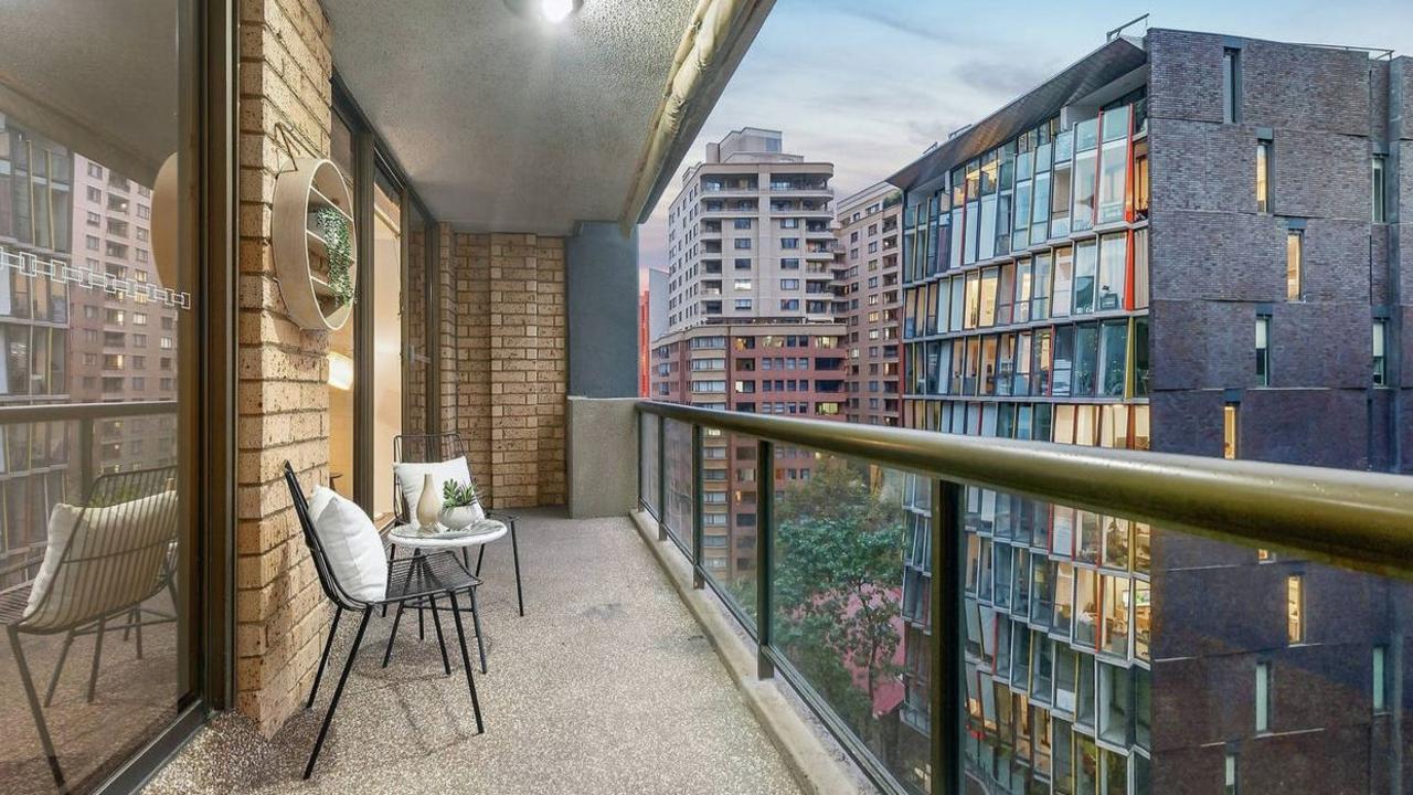 An apartment with a balcony for sale in Sydney. The city’s high population density meant apartments with balconies were in higher demand.