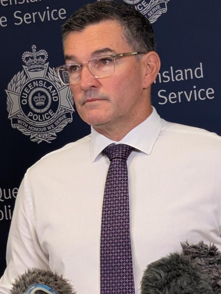 Detective Inspector Mark Mooney speaking on Monday, January 13, 2025, about the shooting of Linley Anyos, 33. Picture: Alex Treacy