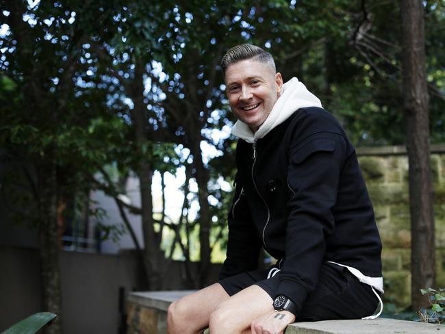 Former Australian cricket captain Michael Clarke at home in SydneyÃs east on Thursday, 4 June, 2020. Clarke has been named an officer in the order of Australia in the Queen's Birthday honours. Picture: Nikki Short