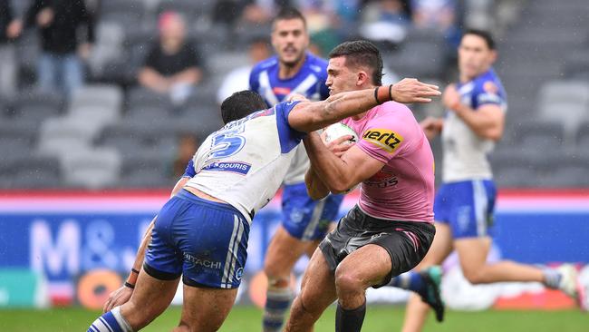 2021 NRL Round 02 – Canterbury-Bankstown Bulldogs v Penrith Panthers, Bankwest Stadium, 2021-03-20. Digital image by Robb Cox � NRL Photos