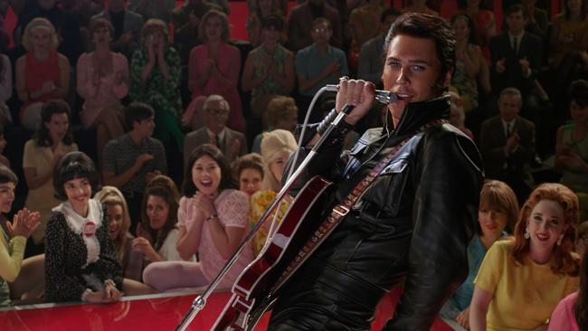 Actor Austin Butler in a scene from the movie Elvis.