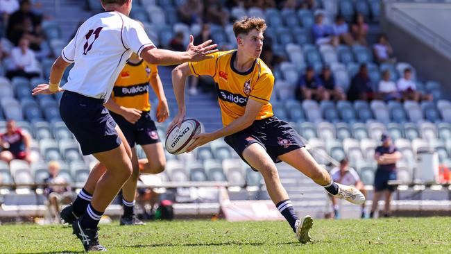 Buildcorp Emerging Reds Cup day one action between South East Queensland's Under-15s and Brisbane White Under-15s. Picture credit: QRU Media/ Erick Lucero.