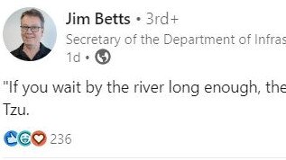 Jim Betts comment Source: https://www.linkedin.com/feed/update/urn:li:activity:7045333847915327488/