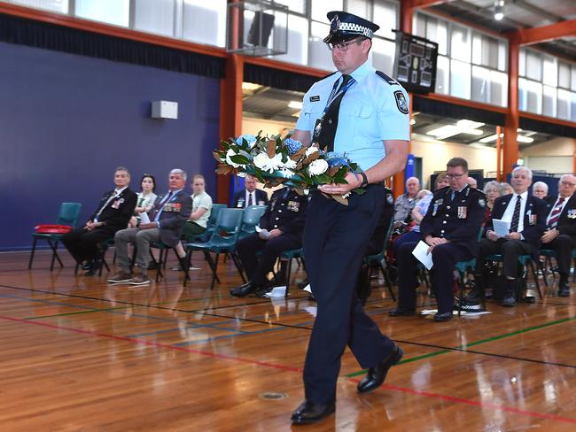 Constable Daniel Bradford National Police Remembrance Day in Alexandra Hills. Picture: John Gass
