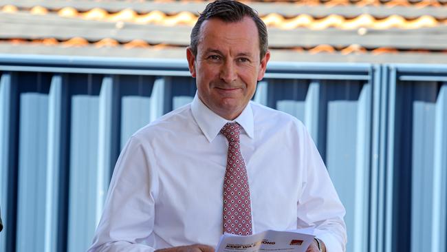 West Australian Premier Mark McGowan. Picture: Colin Murty