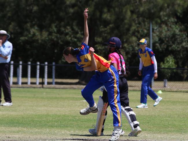 Greater Hunter’s Layla Graham picked up two wickets. Picture: Warren Gannon Photography