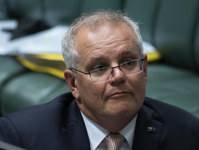 CANBERRA, AUSTRALIA - NewsWire Photos OCTOBER 26 2021: Prime Minister of Australia, Scott Morrison during Question Time at Parliament House in Canberra. Picture: NCA NewsWire / Martin Ollman