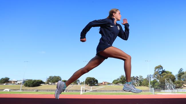 Claudia Hollingsworth could be our next big thing in athletics. Picture: Alex Coppel