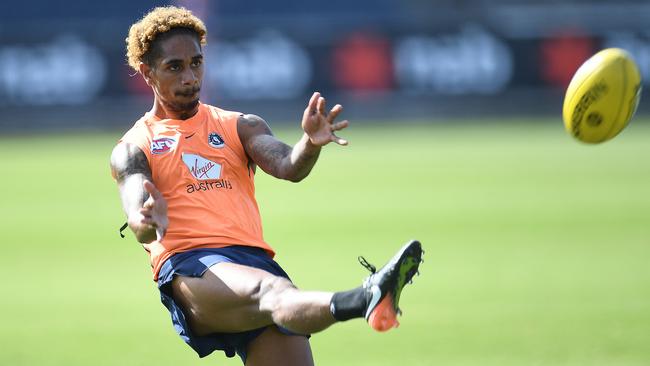 Jarrod Garlett at Carlton training.