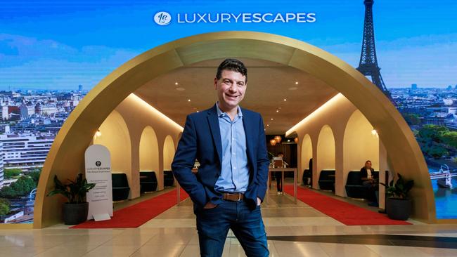 Luxury Escapes co-founder Adam Schwab has built the business online but says ‘people associate bricks and mortar with more brand trust and quality’. Picture: Aaron Francis