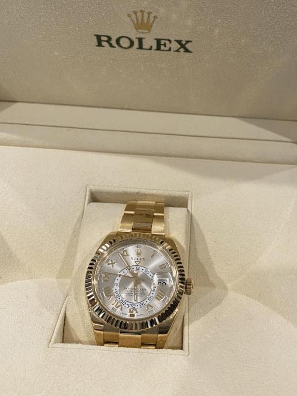 A Rolex watch was part of the seized jewellery.